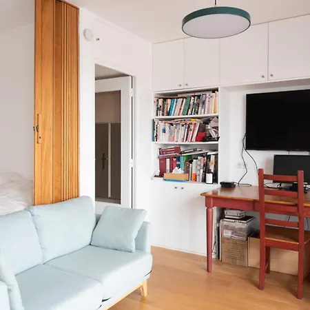 Quiet 28 M Studio With Panoramic View Apartmán Paříž